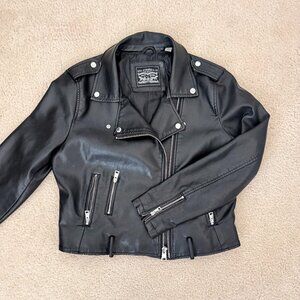 Levi's Faux Leather Moto Jacket| Large